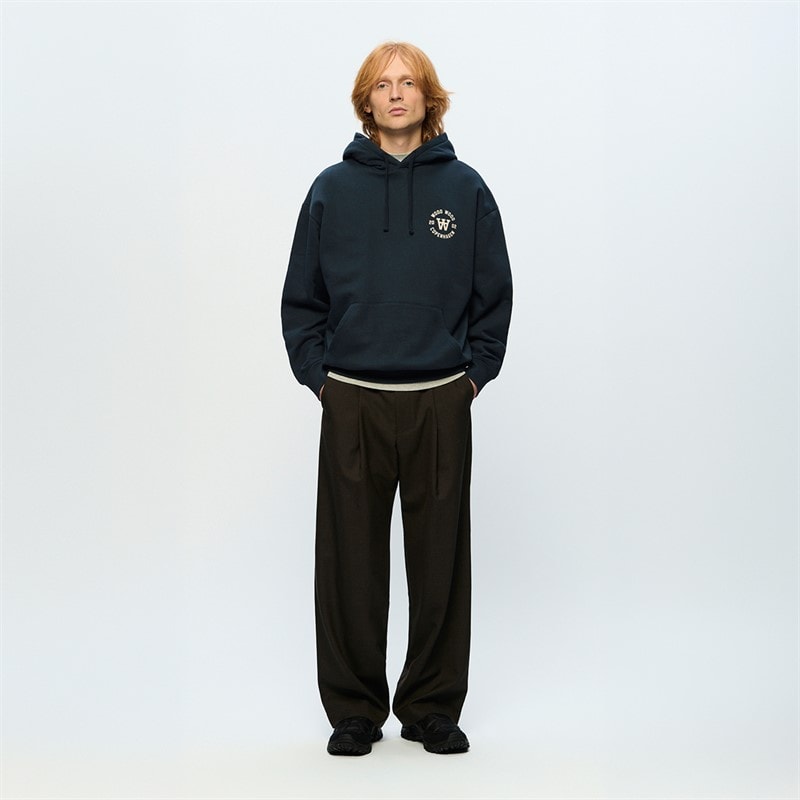 Wood Wood Mens Cass Hoodie Outer Space - Image 4
