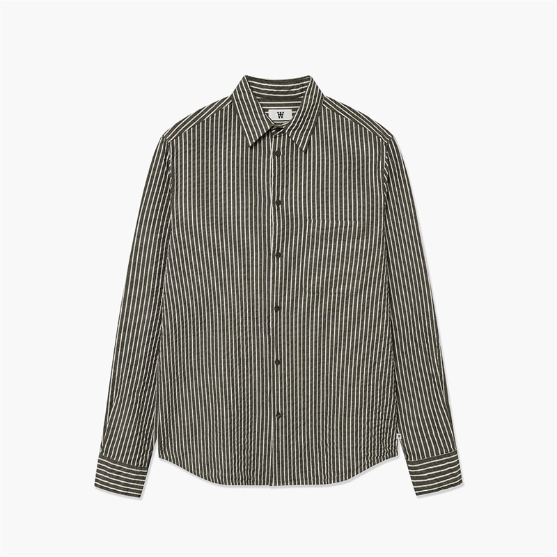 Wood Wood Mens Adrian Shirt Delicioso Stripe - Image 3