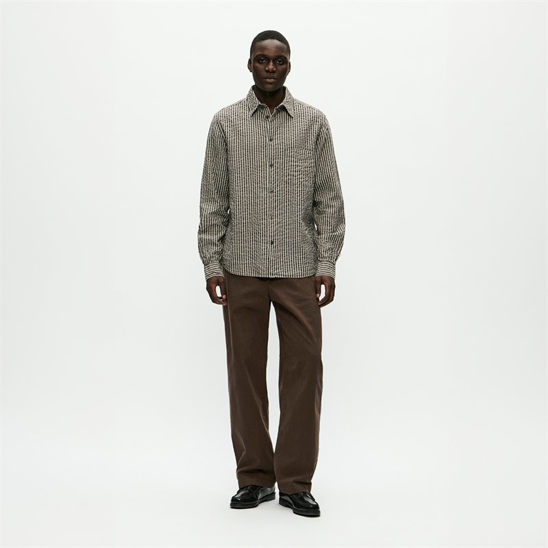 Wood Wood Mens Adrian Shirt Delicioso Stripe - Image 4