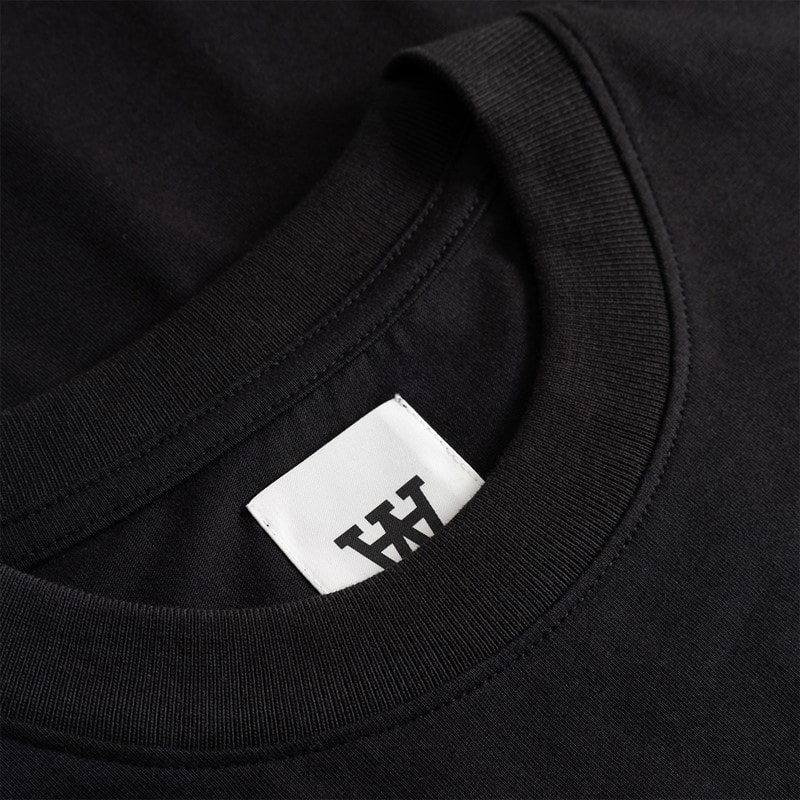 Wood Wood Mens Liam T-Shirt Black - Image 3
