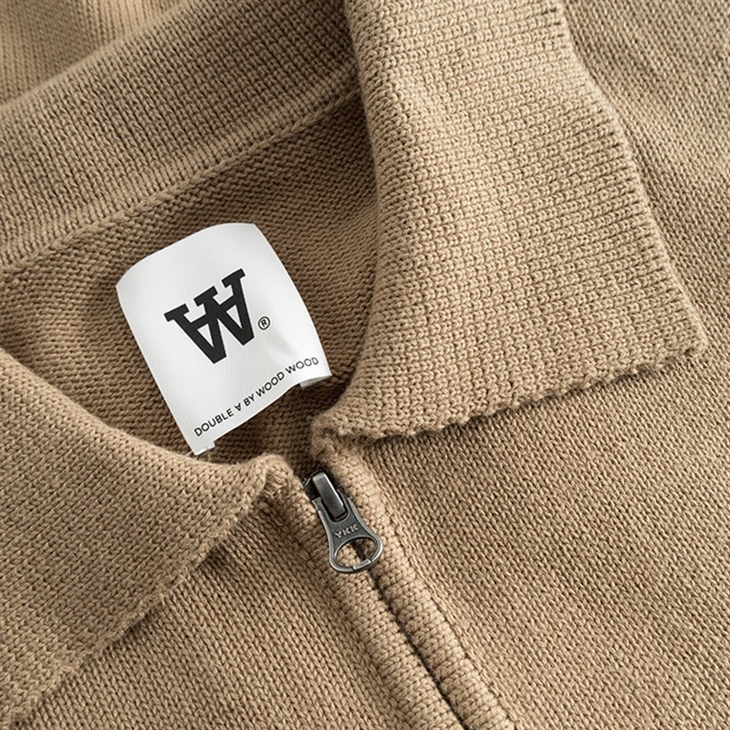 Wood Wood Mens Tay Zip Cardigan Ermine - Image 5