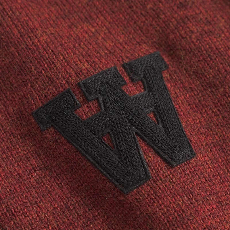 Wood Wood Mens Tay Knitted Jumper Decadent Chocolate Melange - Image 4