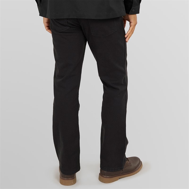 Wrangler Mens Horizon Regular Bootcut Jeans Black Rinse - Image 2