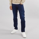 Wrangler Mens Greensboro Regular Straight Fit Jeans Cosmic Blue