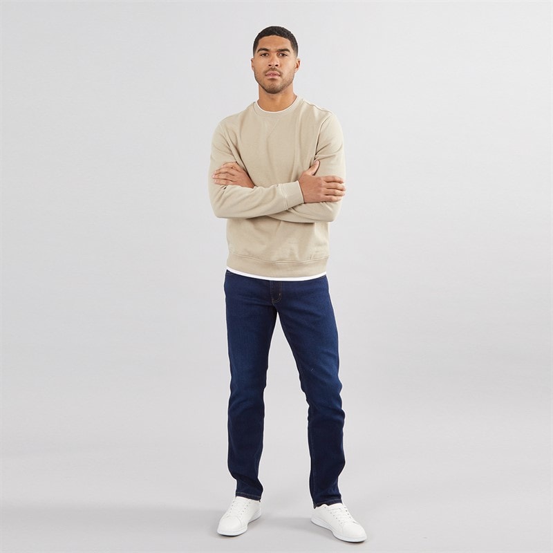 Wrangler Mens Greensboro Regular Straight Fit Jeans Cosmic Blue - Image 3