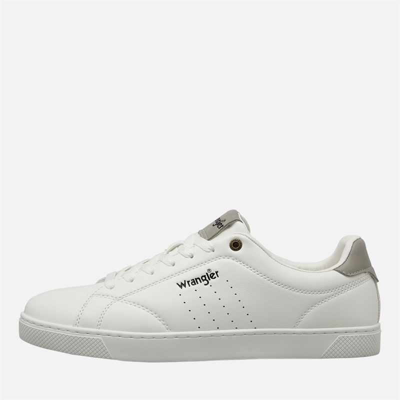 Wrangler Mens Bennet Trainers Bright White - Image 1