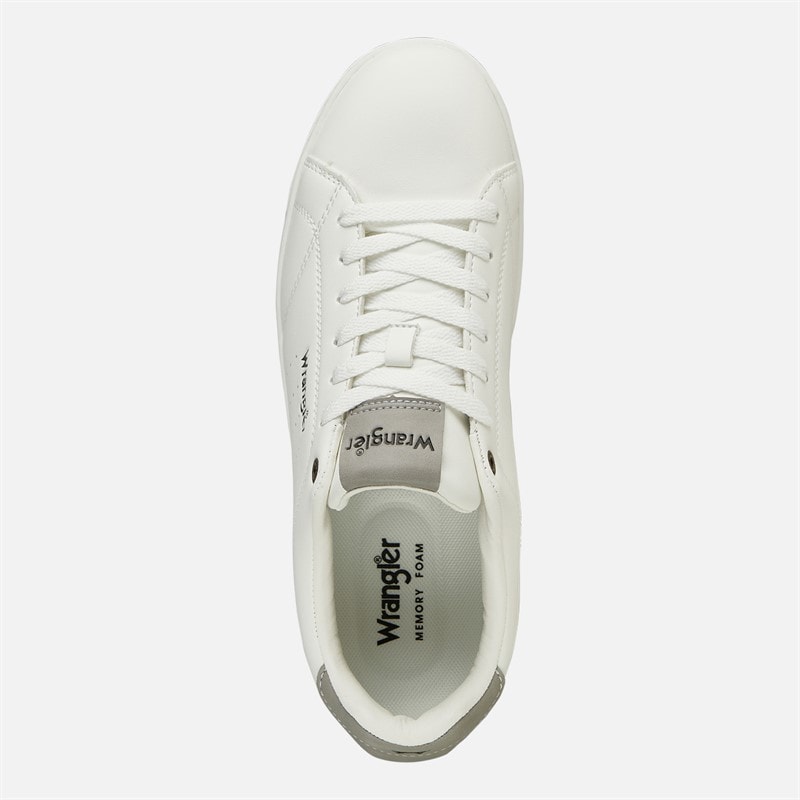 Wrangler Mens Bennet Trainers Bright White - Image 4