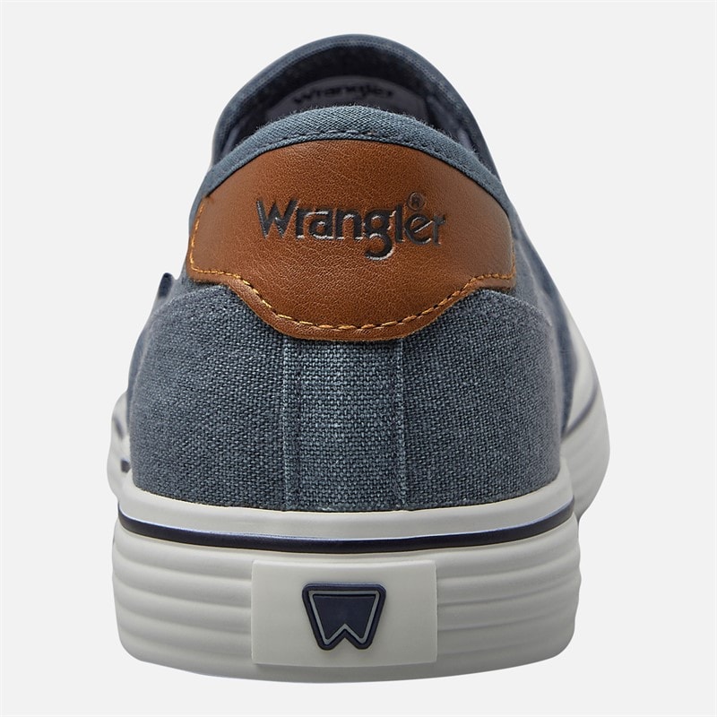 Wrangler Mens Calypso Slip On Trainers Dark Denim - Image 3