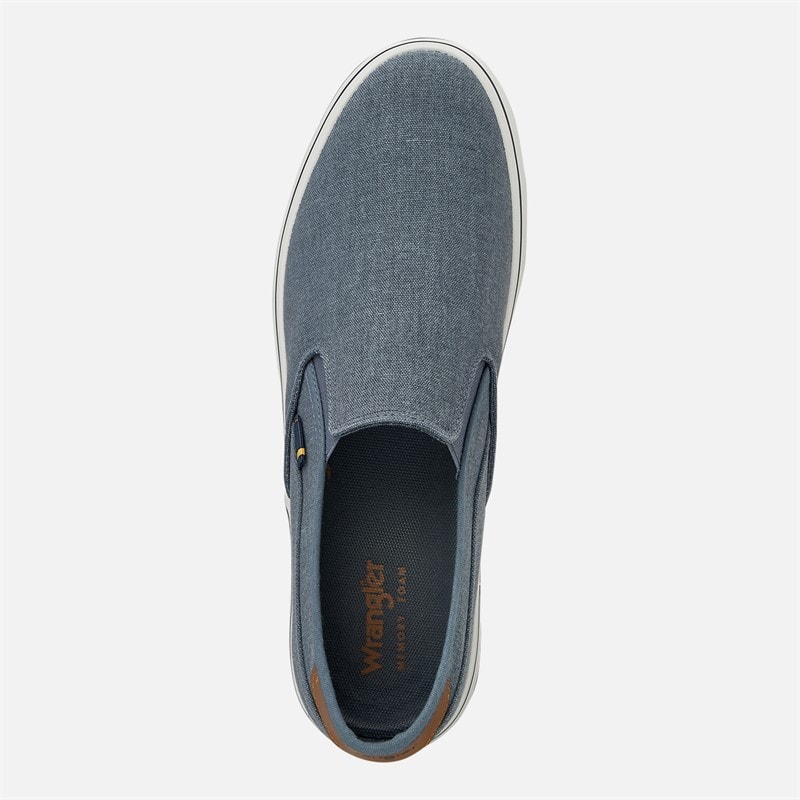Wrangler Mens Calypso Slip On Trainers Dark Denim - Image 4