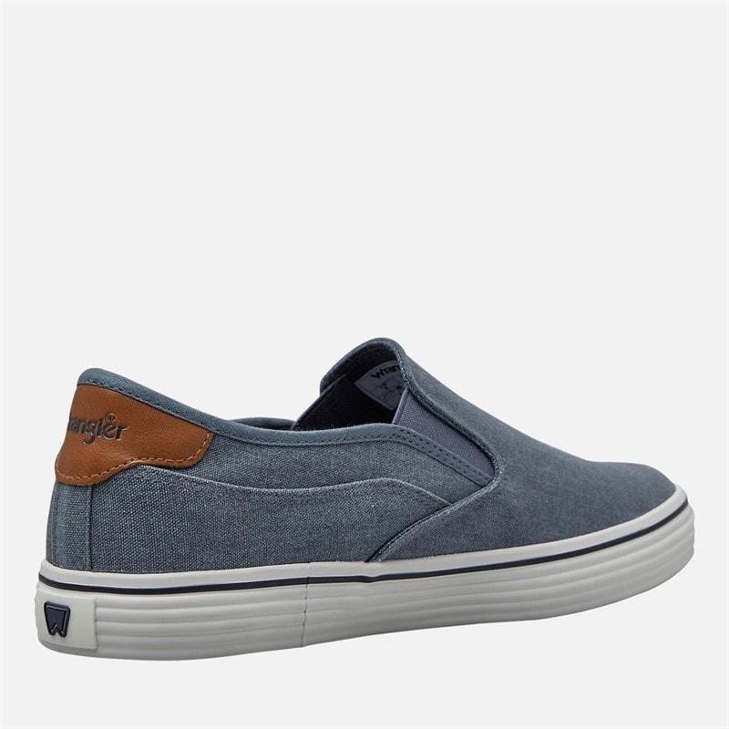 Wrangler Mens Calypso Slip On Trainers Dark Denim - Image 5