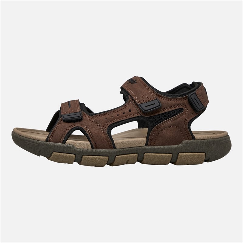 Wrangler Mens Buster Sandals Coffee Bean - Image 1