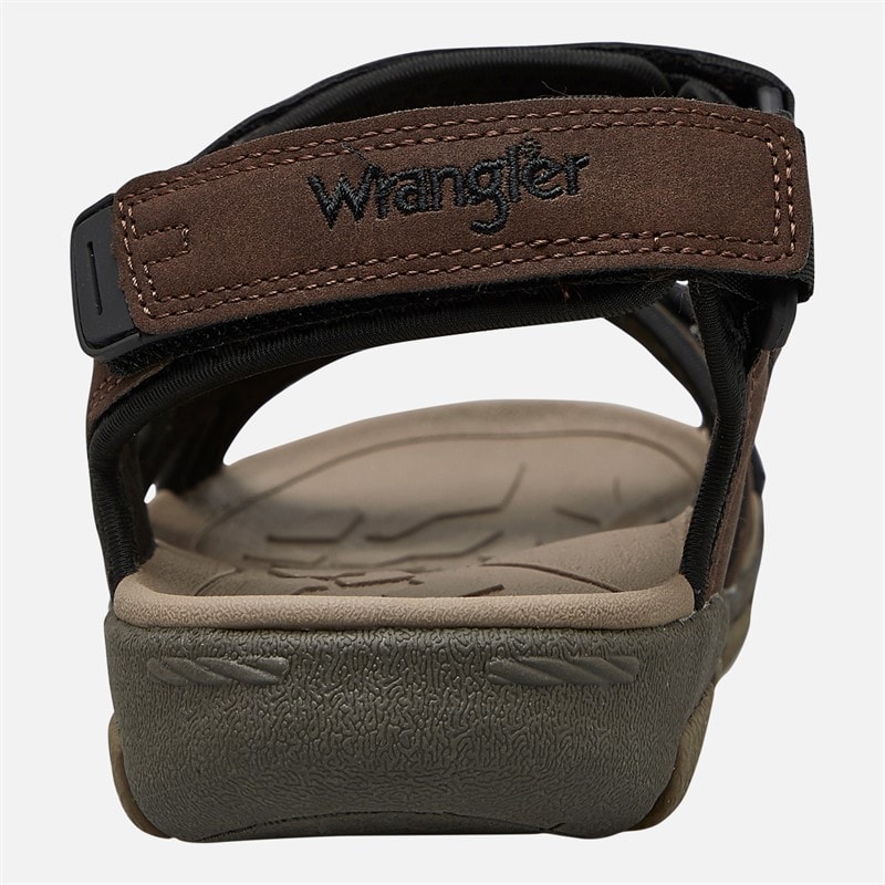 Wrangler Mens Buster Sandals Coffee Bean - Image 3