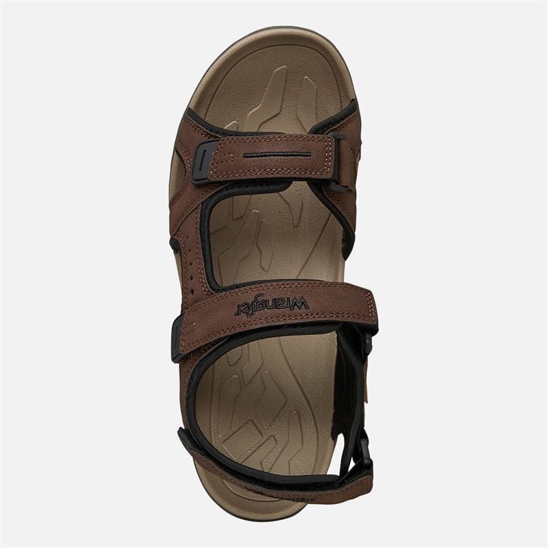 Wrangler Mens Buster Sandals Coffee Bean - Image 4
