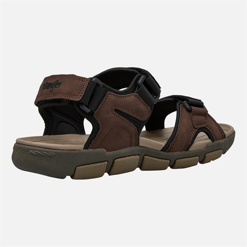 Wrangler Mens Buster Sandals Coffee Bean - Image 5