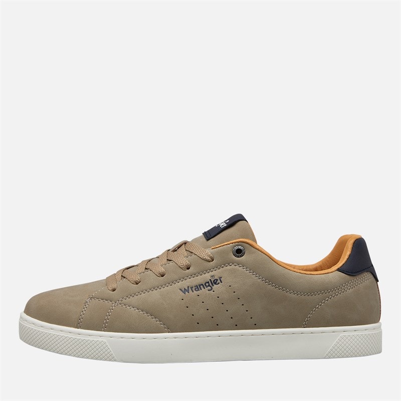 Wrangler Mens Bennet Trainers Simply Taupe - Image 1