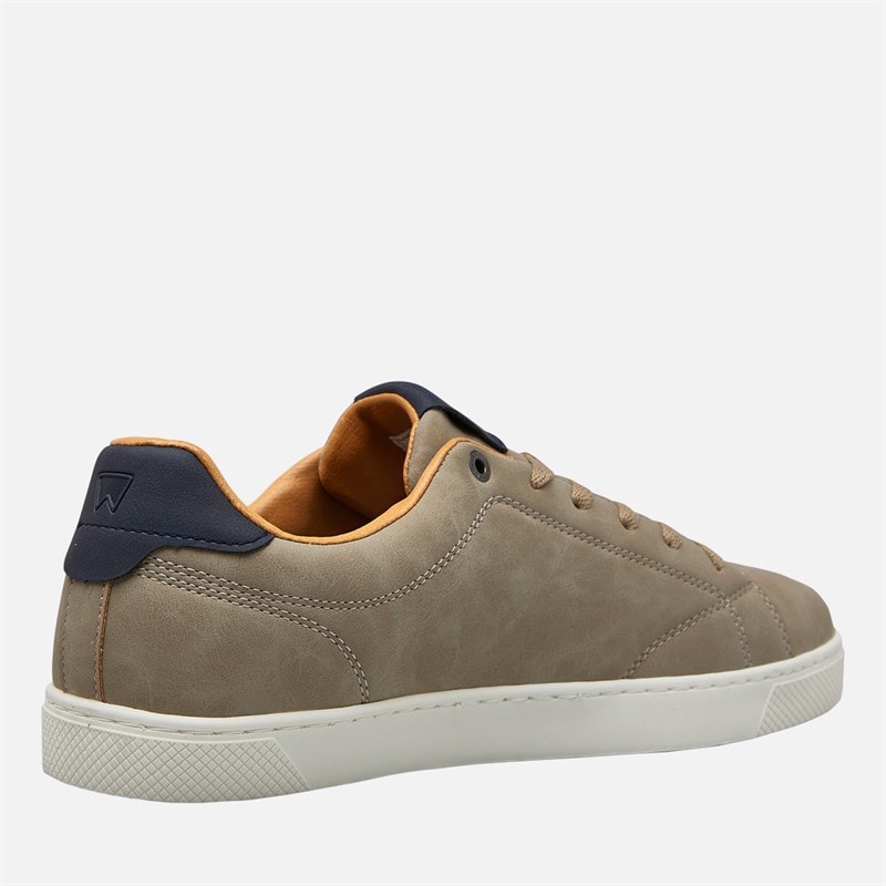 Wrangler Mens Bennet Trainers Simply Taupe - Image 5