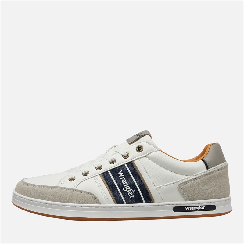 Wrangler Mens Butch Trainers Bright White - Image 1