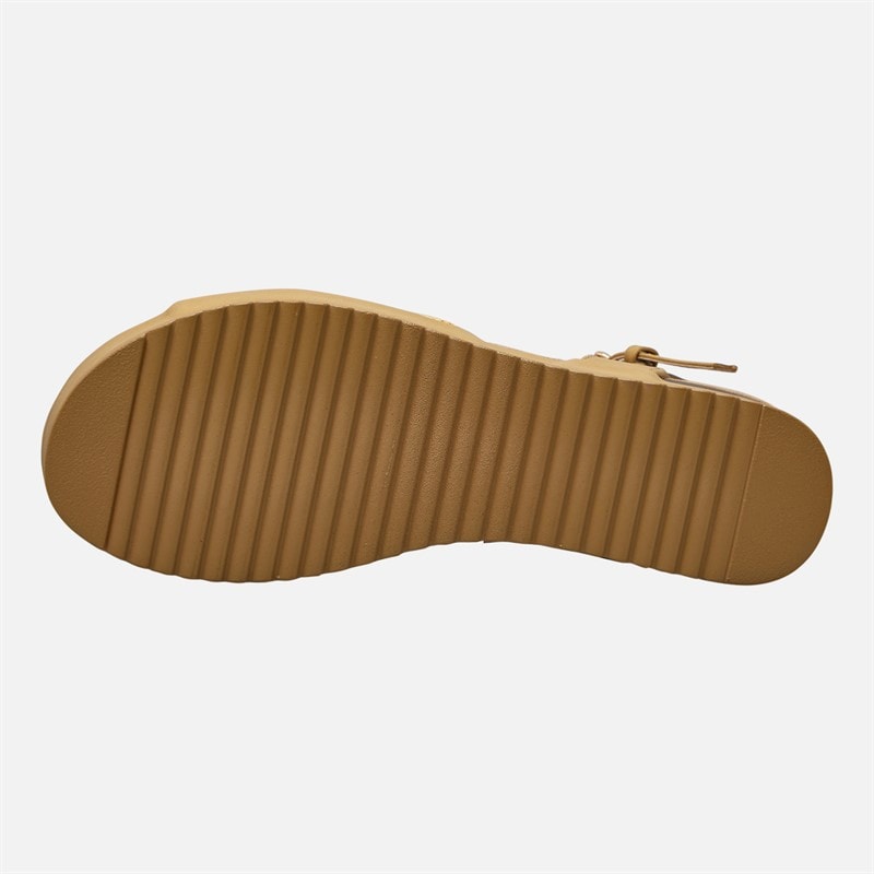 Wrangler Womens Norma Chunky Anle Strap Sandals Warm Sand - Image 3