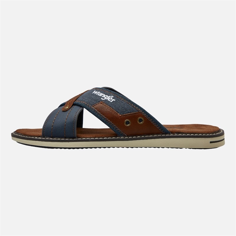 Wrangler Mens Calvin Sliders Dress Blues - Image 2