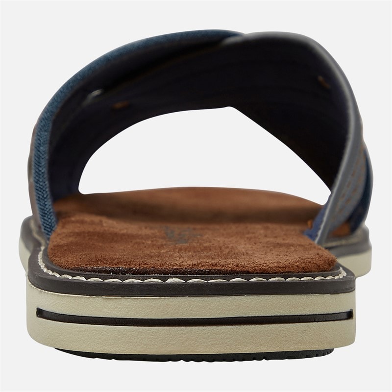 Wrangler Mens Calvin Sliders Dress Blues - Image 4