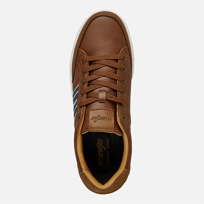 Wrangler Mens Butch Trainers Tortoise Shell - Image 4