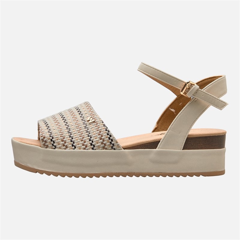 Wrangler Womens Norma Chunky Ankle Strap Sandals Birch - Image 2