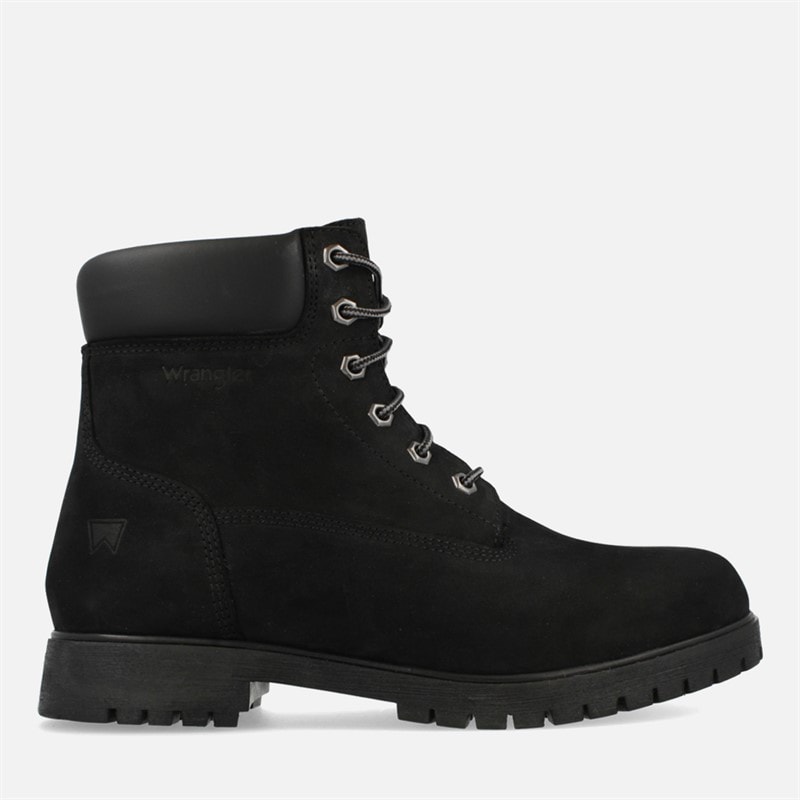 Wrangler Mens Faron Boots Triple Black - Image 1