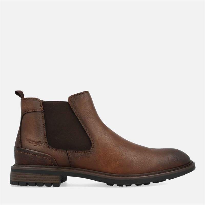 Wrangler Mens Randy Chelsea Boots Tortoise Shell - Image 1