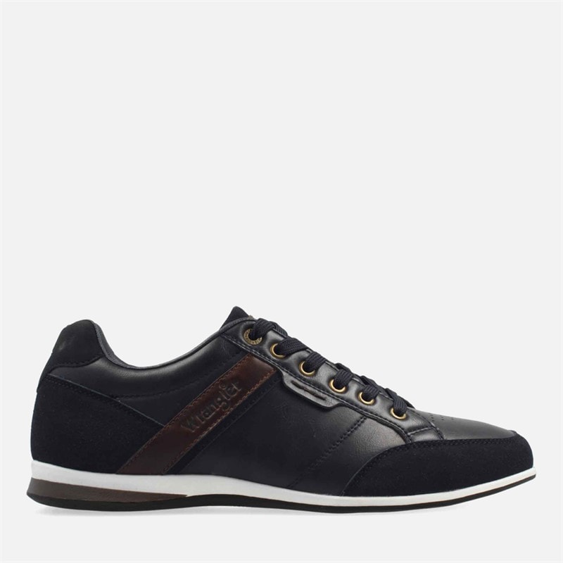 Wrangler Mens Rhys Trainers Dress Blues - Image 1