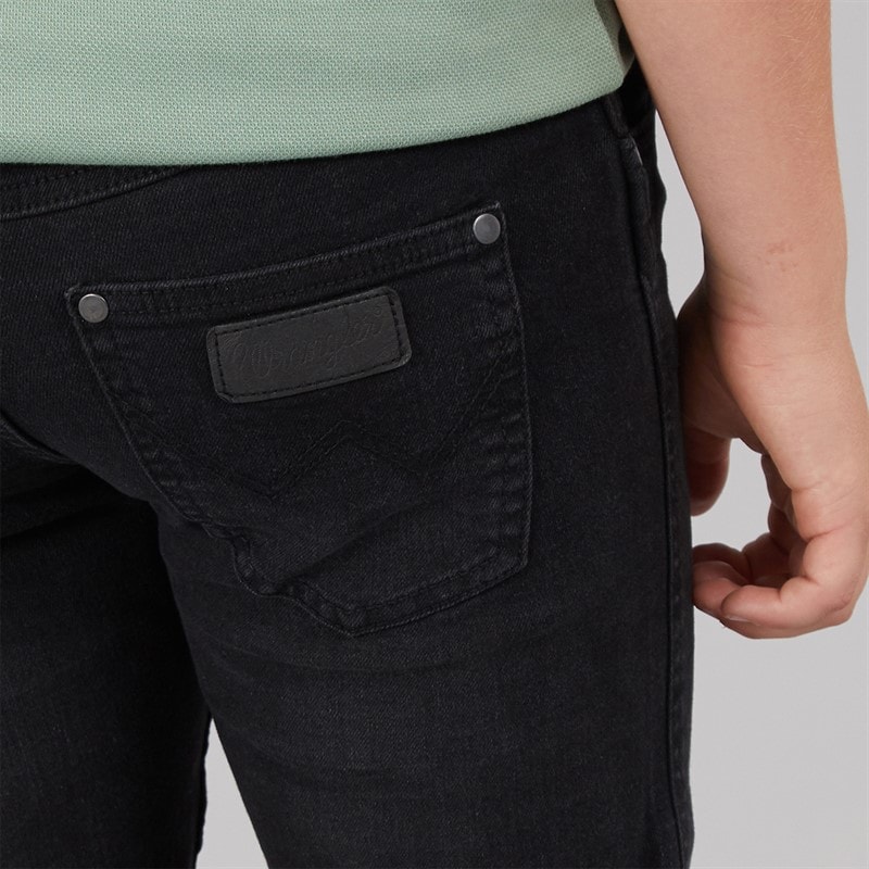 Wrangler Boys Greensboro Straight Fit Jeans Black Wash - Image 3