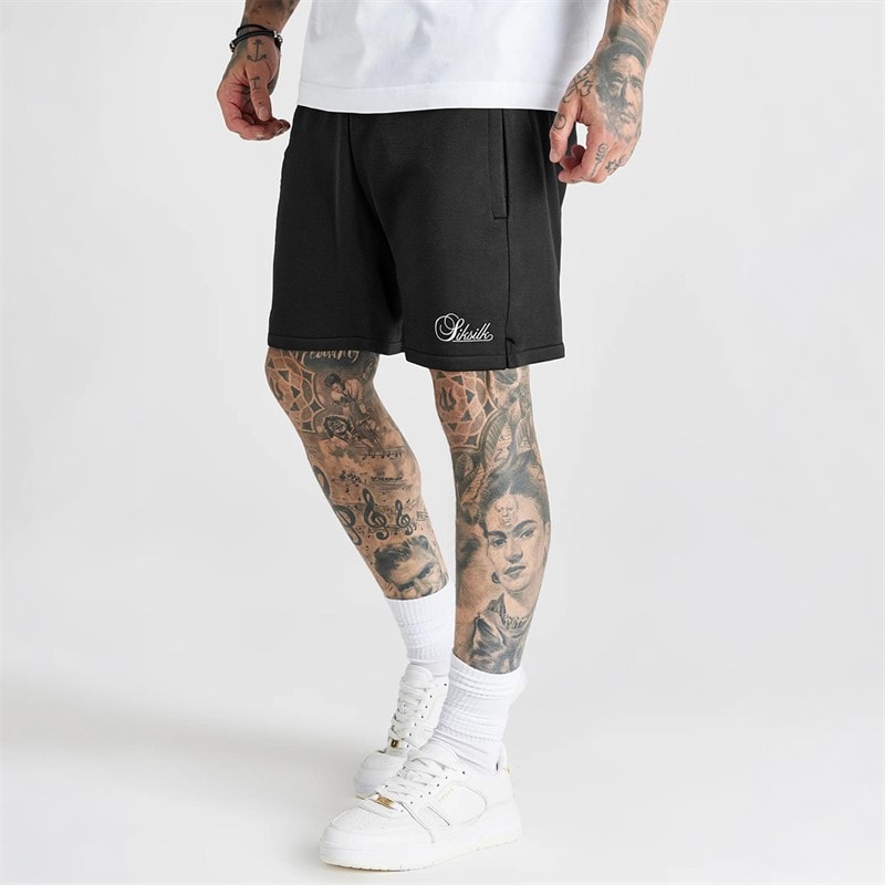 SikSilk Mens Essentials Shorts Black