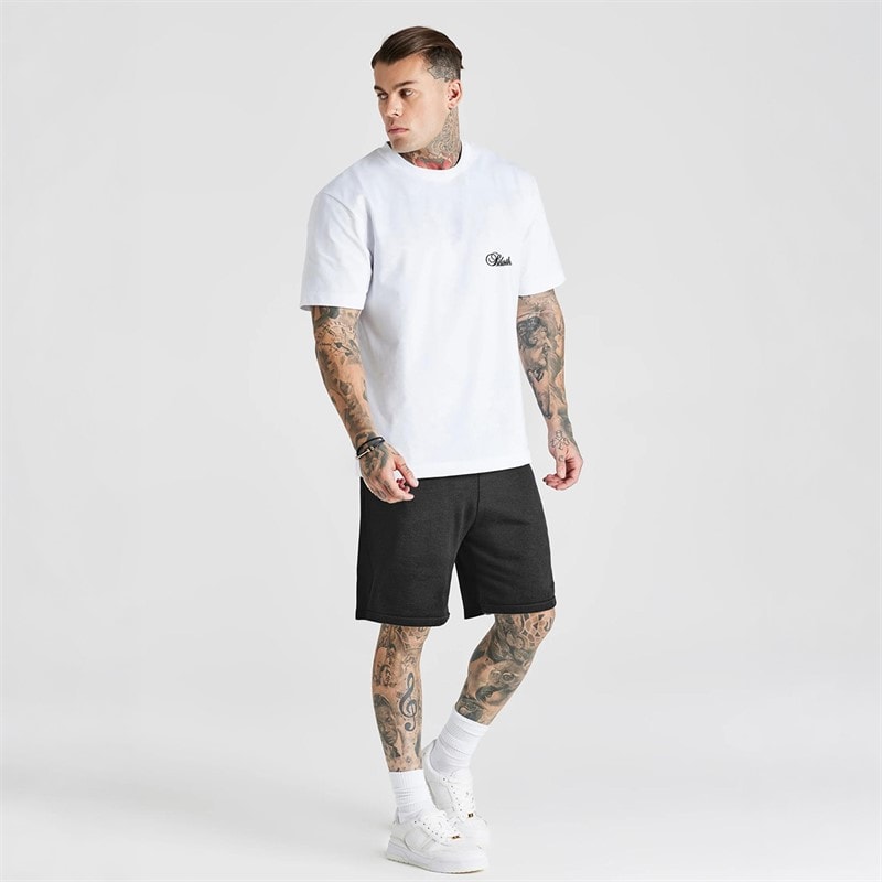 SikSilk Mens Essentials Shorts Black - Image 4