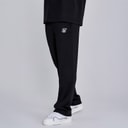 SikSilk Mens Essentials Poly Track Pants Black