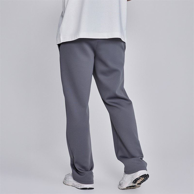 SikSilk Mens Essentials Poly Track Pants Dark Grey - Image 2