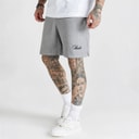 SikSilk Mens Essentials Shorts Grey Marl