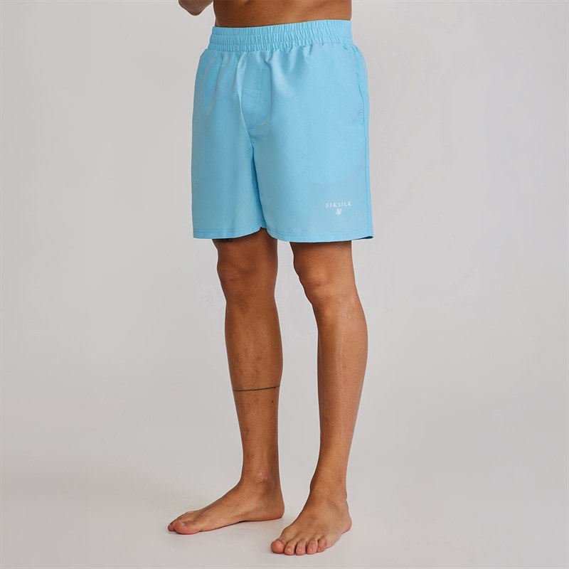 SikSilk Mens Swim Shorts Blue - Image 4