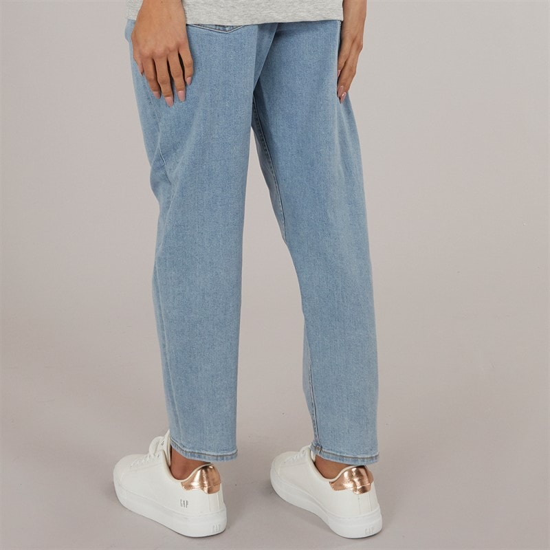 JJXX Womens Lisbon High Waist Mom Jeans Light Blue Denim - Image 2