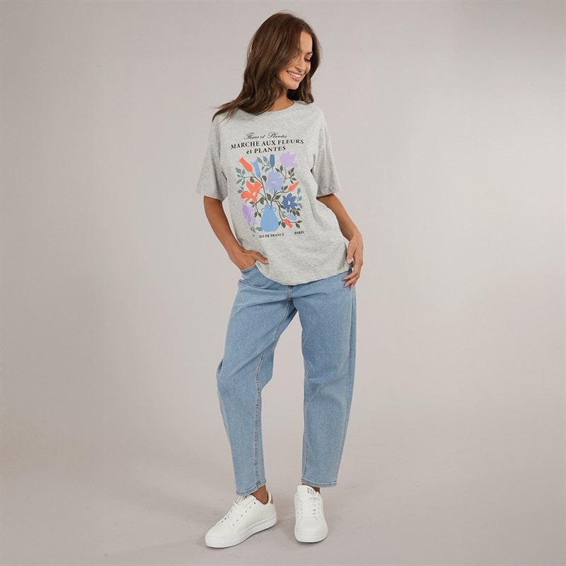 JJXX Womens Lisbon High Waist Mom Jeans Light Blue Denim - Image 4