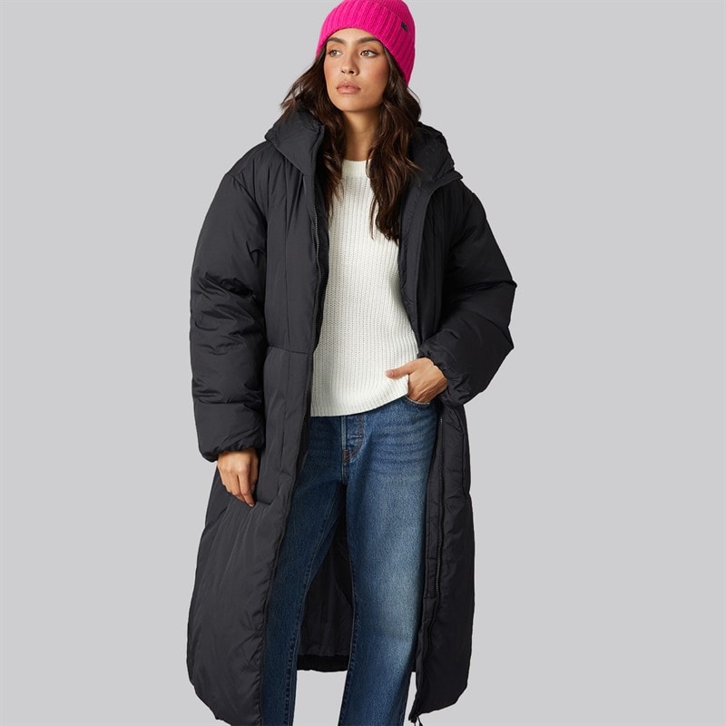 JJXX Womens Lolly Long Puffer Coat Black