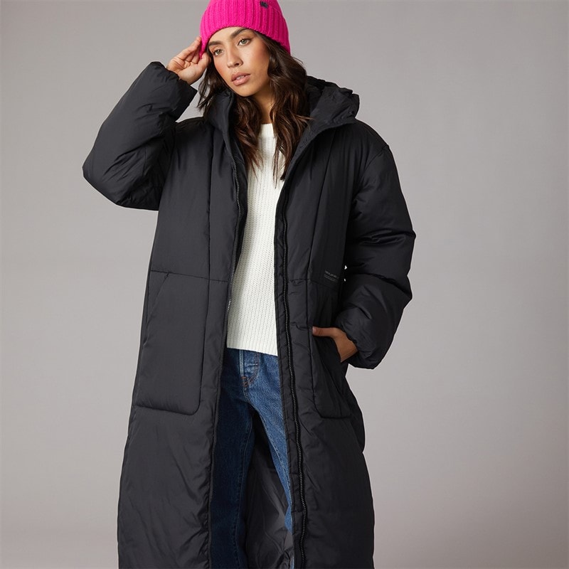 JJXX Womens Lolly Long Puffer Coat Black - Image 3