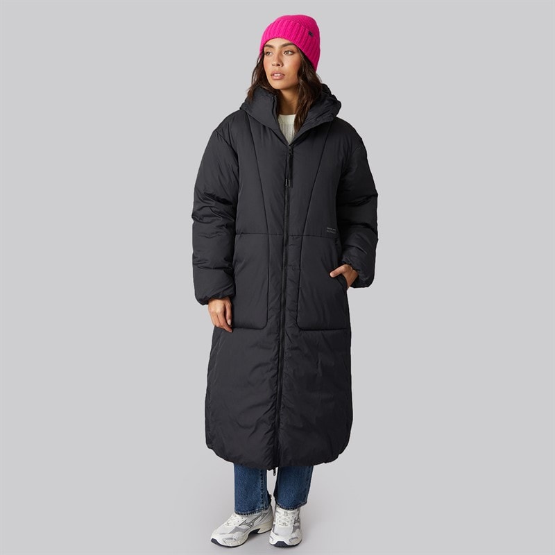 JJXX Womens Lolly Long Puffer Coat Black - Image 4