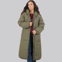 JJXX Womens Lolly Long Puffer Coat Grape Leaf