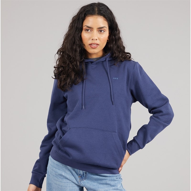 JJXX Womens Abbie Hoodie Naval Academy/Dark Denim - Image 3