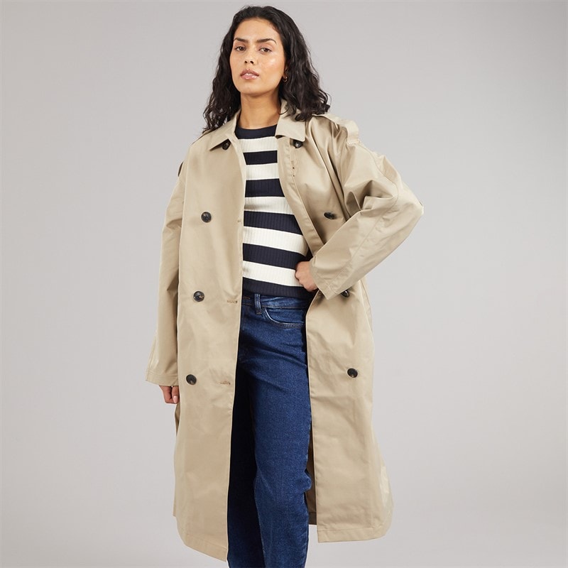 JJXX Womens Sophi Trench Coat Twill
