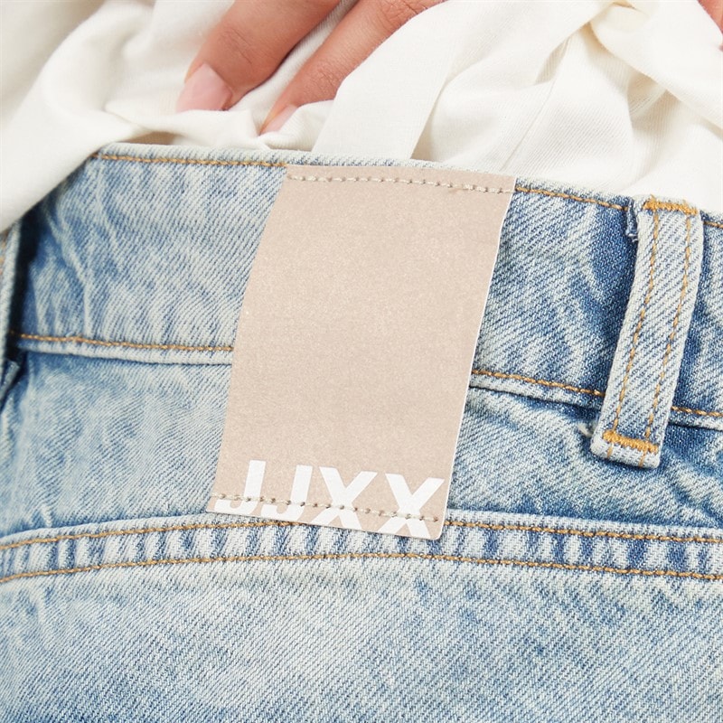 JJXX Womens Laura Denim Shorts Light Blue Denim/Vintage Light Blue Denimdetail:Vintage - Image 5