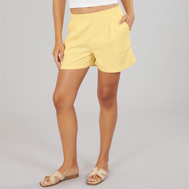 JJXX Womens Linen Blend Shorts Sunlight