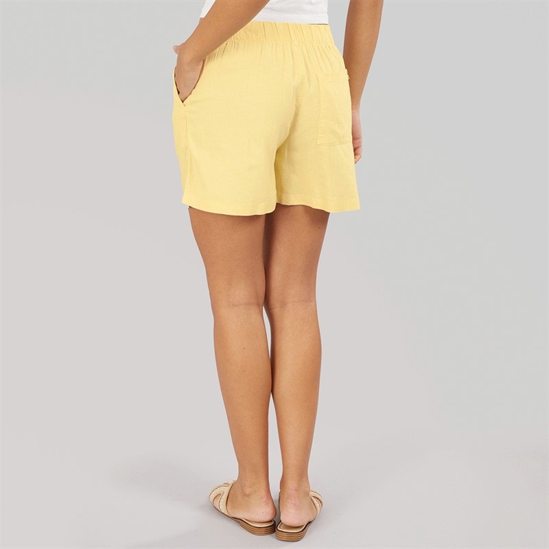 JJXX Womens Linen Blend Shorts Sunlight - Image 2