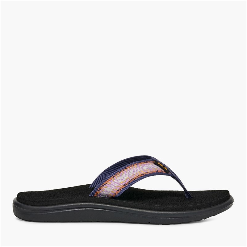 Teva Womens Voya Flip Sandals Archive Topo Lupine - Image 1