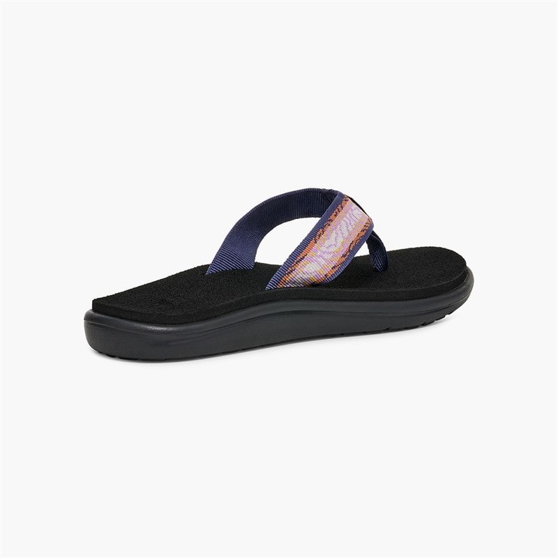 Teva Womens Voya Flip Sandals Archive Topo Lupine - Image 3