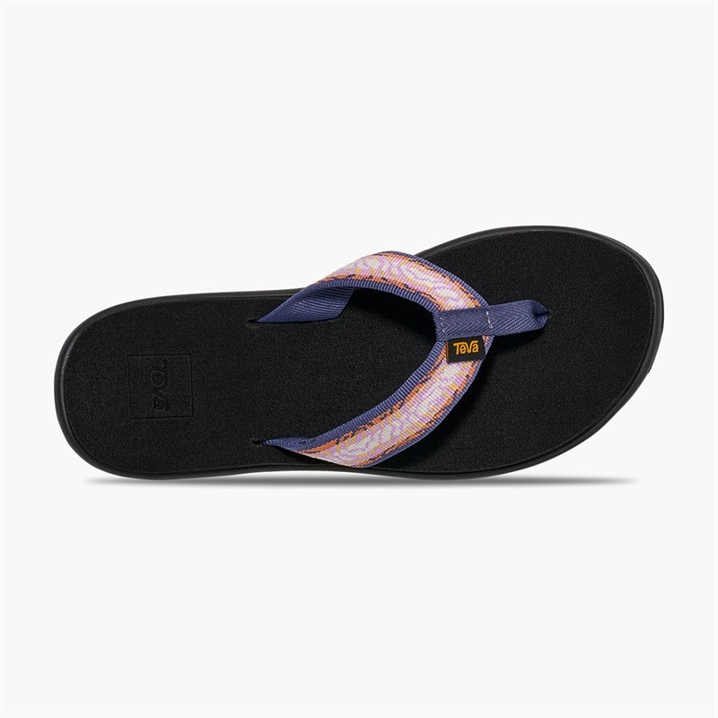 Teva Womens Voya Flip Sandals Archive Topo Lupine - Image 4